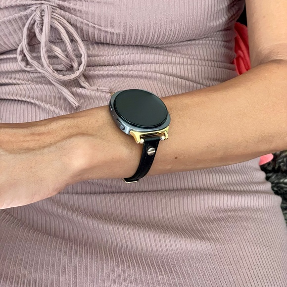 Samsung Galaxy Watch 8 Band Slim Leather Strap Bracelet, Adjustable 5.5\
